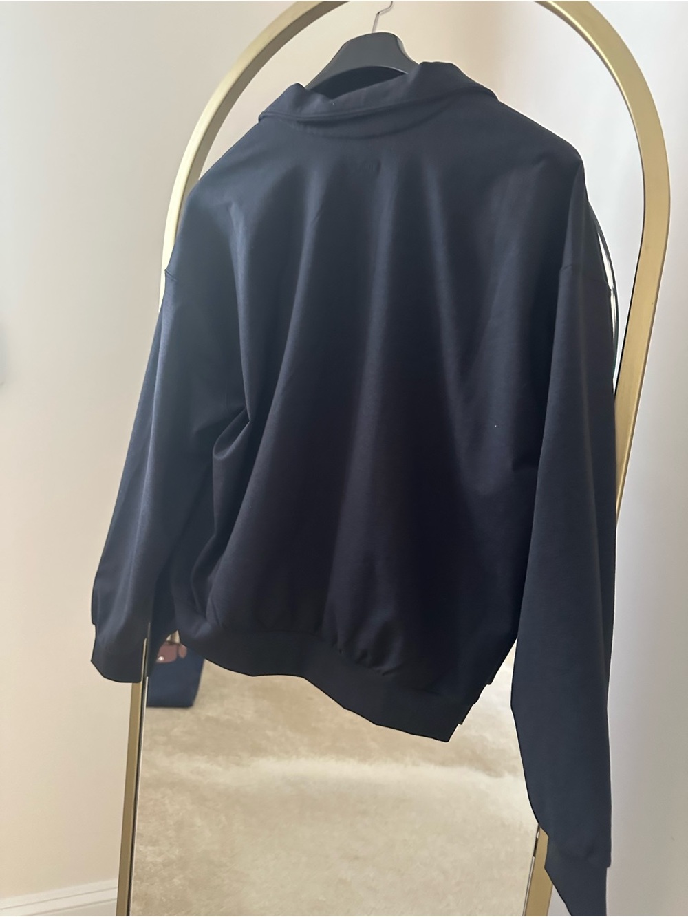 Vuori Black Half-Zip Hoodie Sweatshirt - Picture 4 of 7